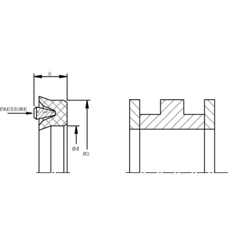 Joint de piston UNIVERSEL ZA9070125DS