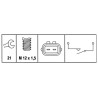 Interrupteur HELLA 6ZF008621141