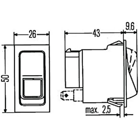 Interrupteur HELLA 6GM004570201