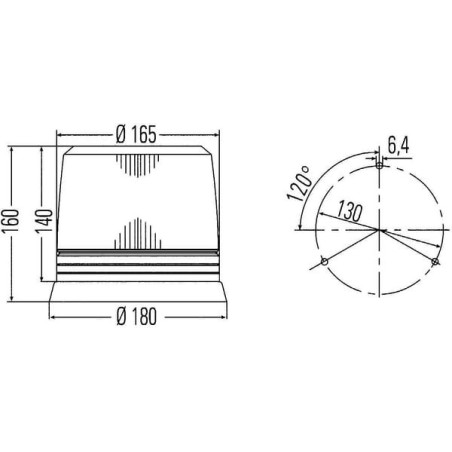 Gyrophare HELLA 2RL007017061