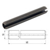 Goupille élastique 10x60 UNIVERSEL 14811060