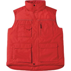 Gilet hiver rouge taille M SANTINO CBCC40RM