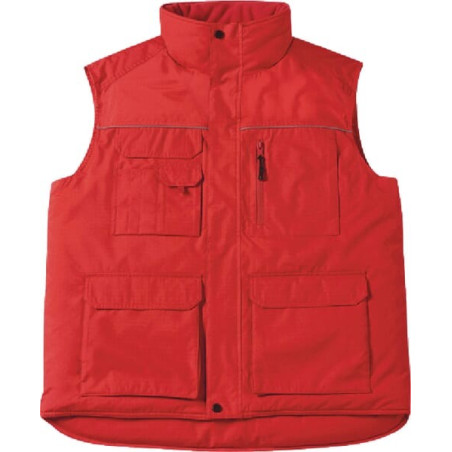 Gilet hiver rouge taille M SANTINO CBCC40RM