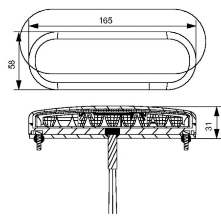Feu stop clignotant HELLA-VALUEFIT 2SD357022011