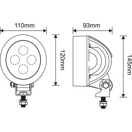 Feu de travail LED UNIVERSEL LA10416
