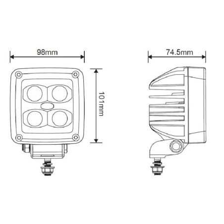 Feu de travail LED UNIVERSEL LA10091