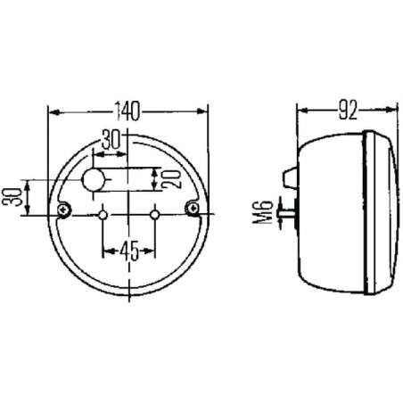 Feu de recul HELLA 2ZR001423001