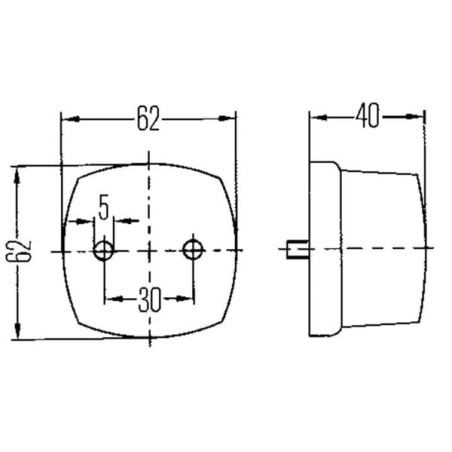 Feu de position HELLA 2PF003057001