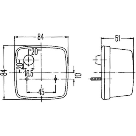 Feu de position HELLA 2PF003014071