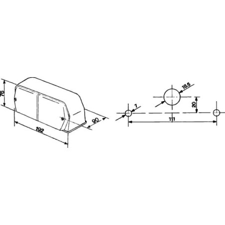 Feu de position avant et clignotant gauche COBO 03226000