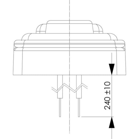 Feu de position avant avec câble GOPART LA35056