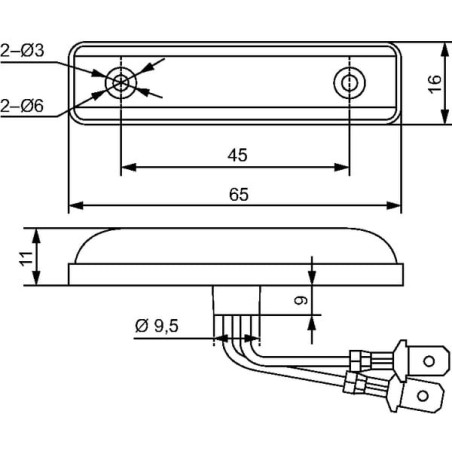 Feu de position à LED avant HELLA-VALUEFIT 2PG357010121