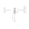Feu de gabarit LED blanc - rouge UNIVERSEL LA103165