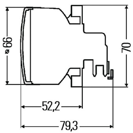 Feu clignotant HELLA 2BA009001201