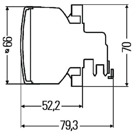 Feu clignotant HELLA 2BA009001191