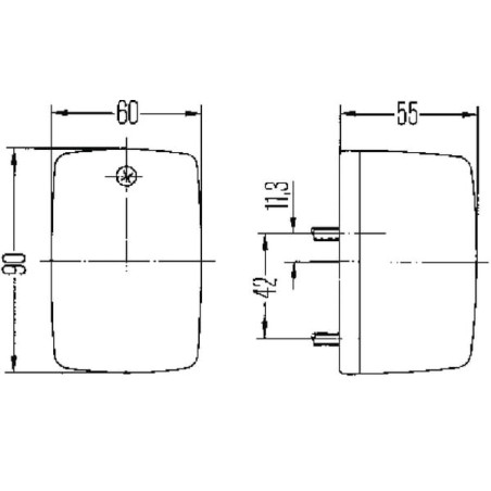 Feu clignotant HELLA 2BA002652101