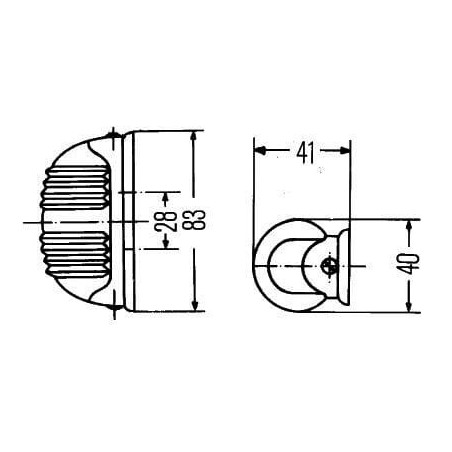 Feu clignotant HELLA 2BA001227201
