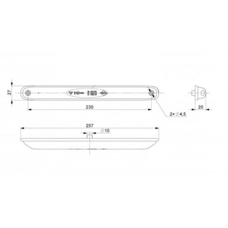 Feu arrière LED UNIVERSEL LA40067