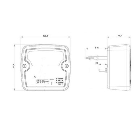 Feu arrière LED UNIVERSEL LA103171
