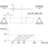 Feu arrière LED triangle gauche 5 plots UNIVERSEL LA40028