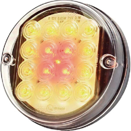 Feu arrière LED rond câblé UNIVERSEL LA40047