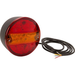Feu arrière LED rond câblé UNIVERSEL LA40043