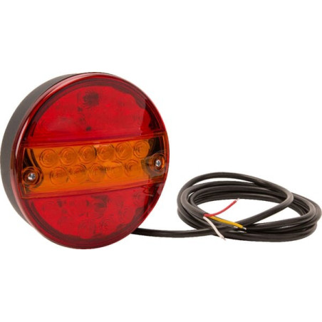 Feu arrière LED rond câblé UNIVERSEL LA40041
