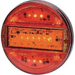 Feu arrière LED rond câblé UNIVERSEL LA40011