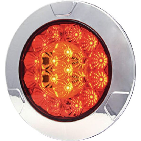 Feu arrière LED rond câblé UNIVERSEL LA40003