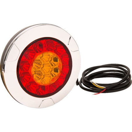 Feu arrière LED rond câblé UNIVERSEL LA40003