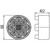 Feu arrière LED rond blanc diamètre 66mm HELLA 2SB009001401