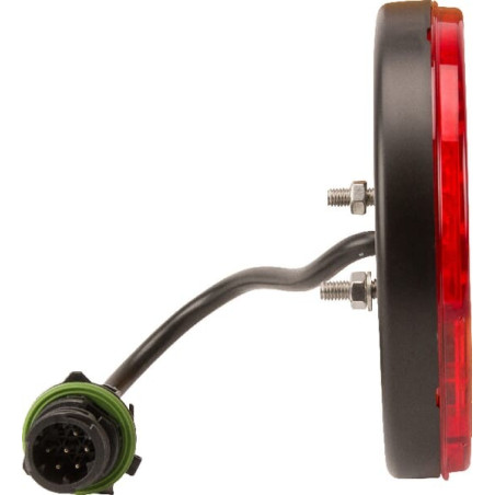 Feu arrière LED rond 7 plots UNIVERSEL LA40014