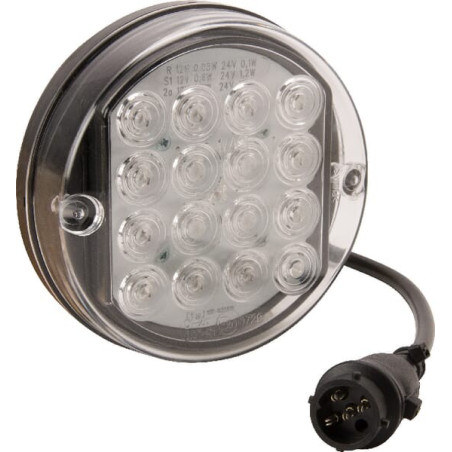 Feu arrière LED rond 5 plots UNIVERSEL LA40048