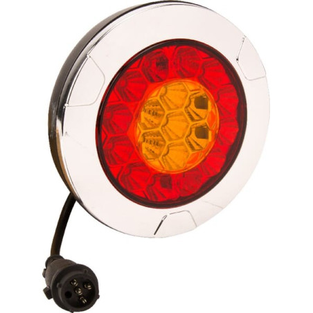 Feu arrière LED rond 5 plots UNIVERSEL LA40004