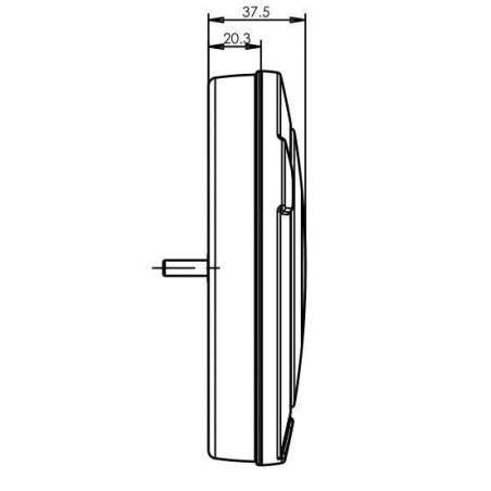 Feu arrière LED rond 5 plots UNIVERSEL LA40004