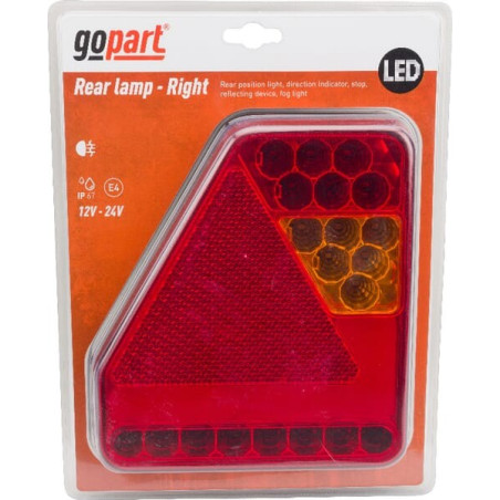 Feu arrière LED rectangle, UK GOPART LA45017R