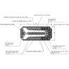Feu arrière LED rectangle universel câblé UNIVERSEL LA40051