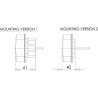 Feu arrière LED rectangle universel câblé UNIVERSEL LA40029