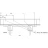 Feu arrière LED rectangle universel câblé UNIVERSEL LA40029