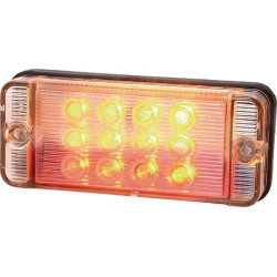 Feu arrière LED rectangle universel câblé UNIVERSEL LA40009