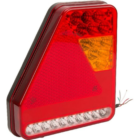 Feu arrière LED rectangle universel câblé GOPART LA45016R