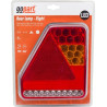 Feu arrière LED rectangle universel câblé GOPART LA45016R