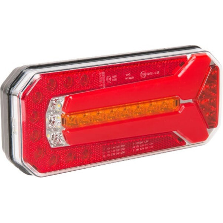 Feu arrière LED rectangle universel 5 plots UNIVERSEL LA40052