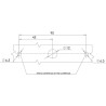 Feu arrière LED rectangle universel 5 plots UNIVERSEL LA40016