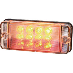 Feu arrière LED rectangle universel 5 plots UNIVERSEL LA40010