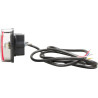 Feu arrière LED rectangle gauche câblé UNIVERSEL LA40035