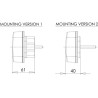 Feu arrière LED rectangle gauche câblé UNIVERSEL LA40033