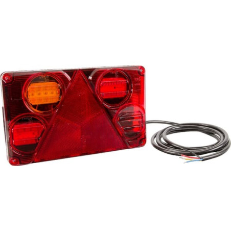 Feu arrière LED rectangle gauche câblé UNIVERSEL LA40025