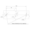 Feu arrière LED rectangle gauche câblé UNIVERSEL LA40007
