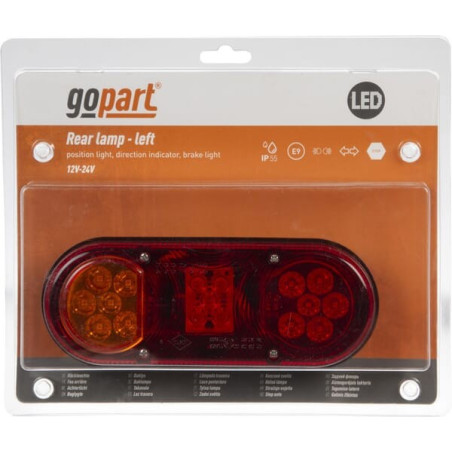 Feu arrière LED rectangle gauche câblé GOPART LA45007